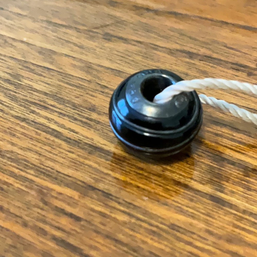 Persona Black with Silver Wire Bead with Silver Detail